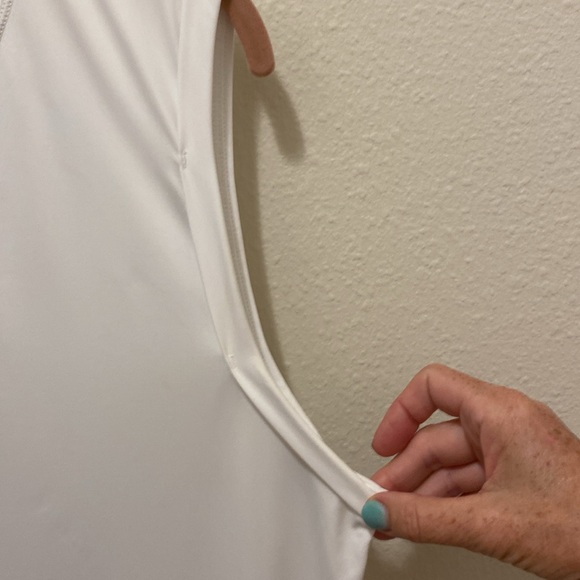 Athleta Women's Sunlover UPF Tank Dress in Bright White - Picture 4 of 6